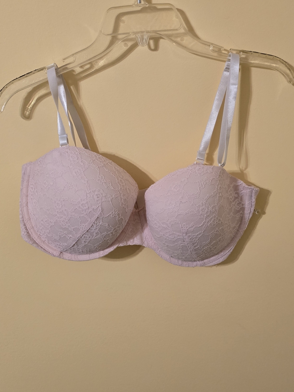 Victoria's Secret Light Pink Lace Multi Way Push-Up Bra